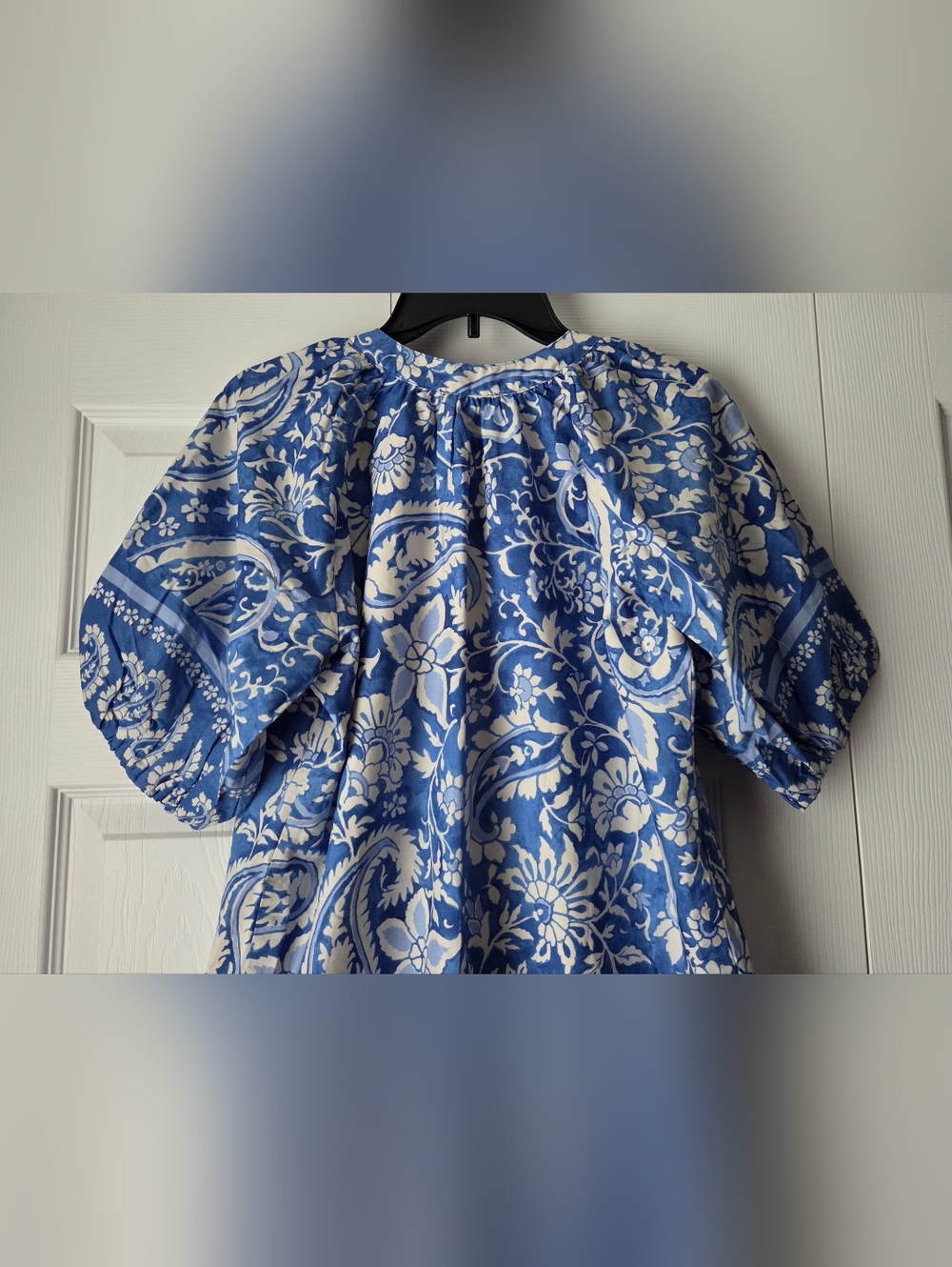 NWOT Karen Kane Puff Sleeve Cotton Peasant Dress Size XS - Picture 8 of 12